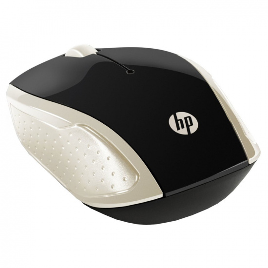 Манипулятор мышь HP 200 Silk 1000dpi, оптическая, USB, беспроводная золотистая