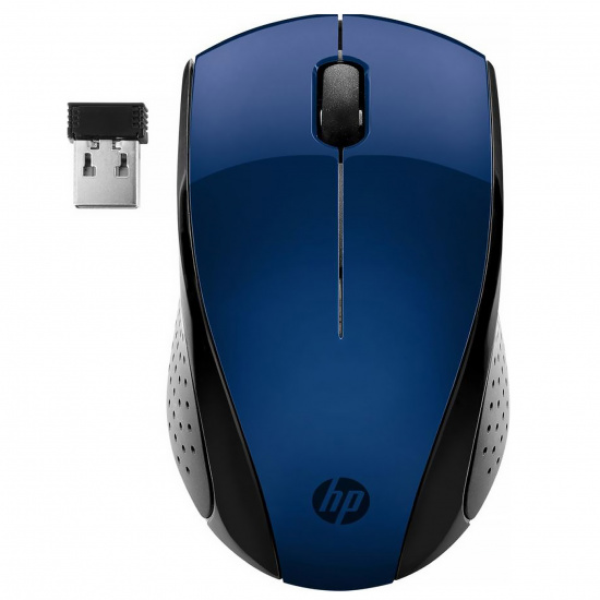 Манипулятор мышь HP 220 1200dpi, оптическая, USB, беспроводная синяя