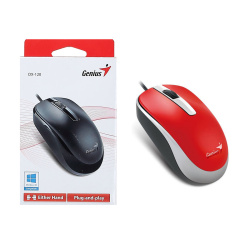 Манипулятор мышь Genius DX-120 1000dpi. Optical USB Red