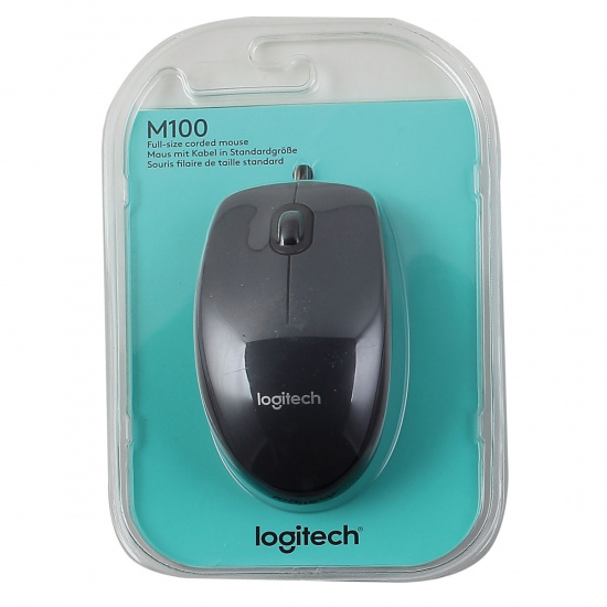 Манипулятор мышь  Logitech М100 Optical Black USB