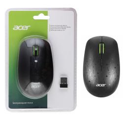 Манипулятор  мышь Acer OMR307 черный 1600dpi, аккумулятор, беспроводная
