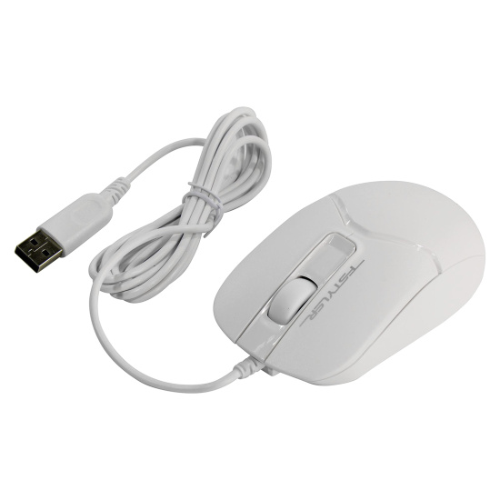 Манипулятор мышь  A4tech Fstyler FM12S оптическая бесшумная USB (1200dpi) белый