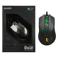 Манипулятор мышь A4tech X89 Maze оптическая USB (2400dpi) черный
