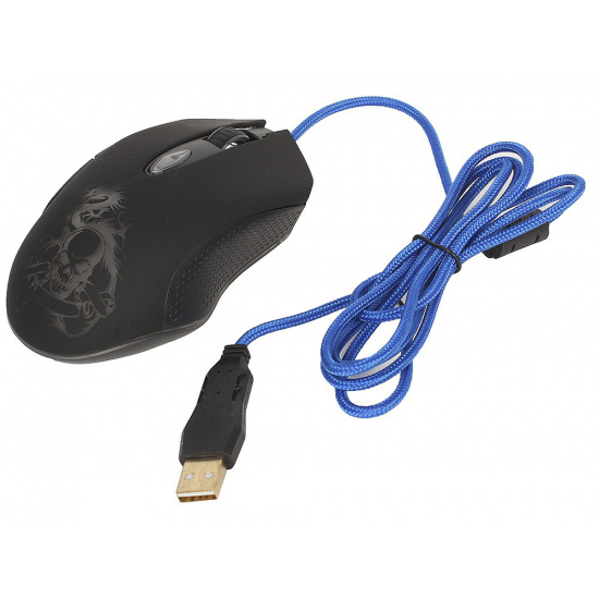 Манипулятор мышь Defender Sky Dragon GM-090L 800-3200 dpi игровая, черная с подсветкой USB