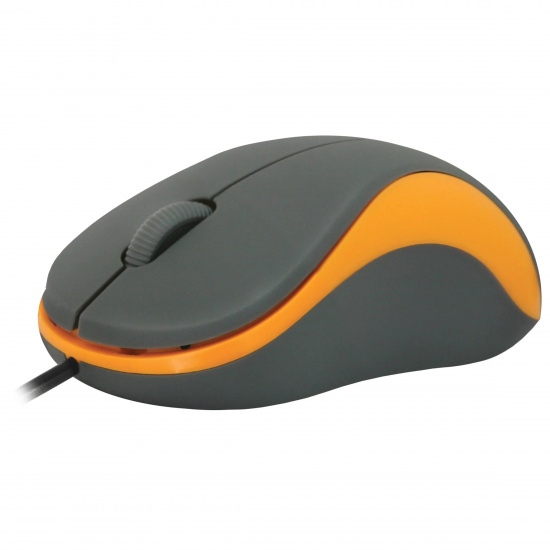 Манипулятор мышь Defender MS-970 серый+оранжевый, 1000dpi USB