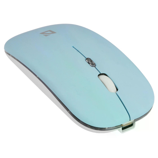 Манипулятор мышь Defender Coda MB-261 (голубой) Bluetooth+USB, аккумулятор, бесшумная, беспроводная