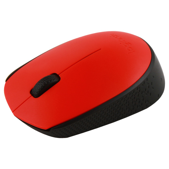 Манипулятор мышь Logitech M170  Wireless mouse black/red (910-004648)