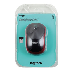 Манипулятор мышь Logitech M185 Wireless mouse Red (910-002240)