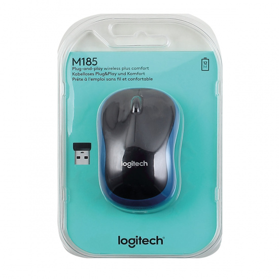 Манипулятор мышь Logitech M185 Wireless mouse Blue (910-002239)