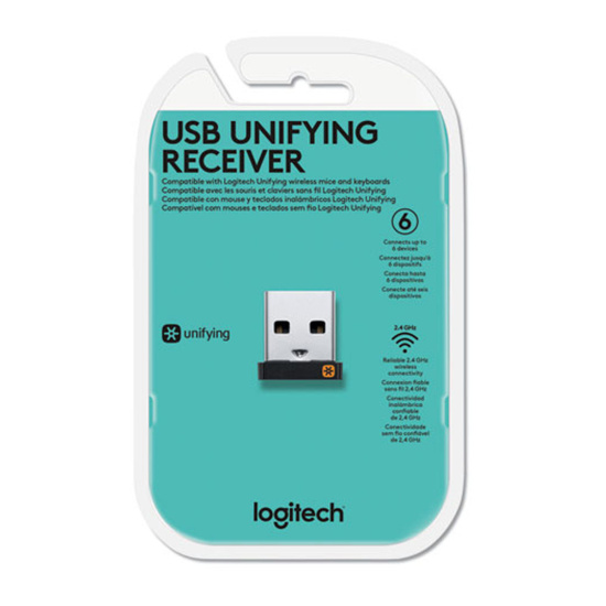 Адаптер Logitech USB Unifying Receiver Black (910-005236)