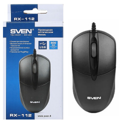 Манипулятор мышь Sven RX-112 USB черная