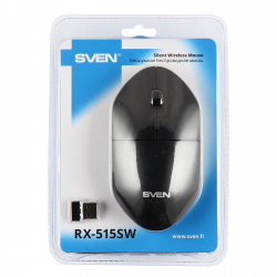 Манипулятор мышь Sven RX-515SW Wireless черная, бесшумная беспроводная