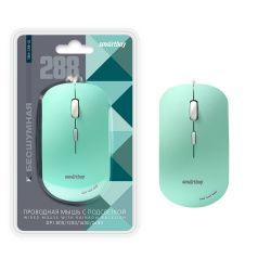 Манипулятор мышь Smartbuy ONE 288-K зеленая, бесшумная (SBM-288-LG) / 40