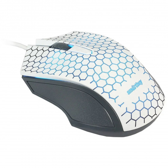 Манипулятор мышь  Smartbuy ONE 334 белая с подсветкой (SBM-334-W) / 40