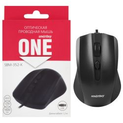 Манипулятор мышь Smartbuy ONE 352 черная (SBM-352-K) / 100