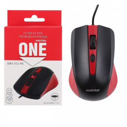 Манипулятор мышь  Smartbuy ONE 352 черно/красная (SBM-352-RK) / 60