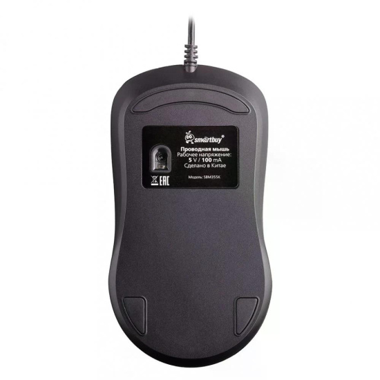 Манипулятор мышь Smartbuy ONE 355 черная, бесшумная (SBM355K) / 40