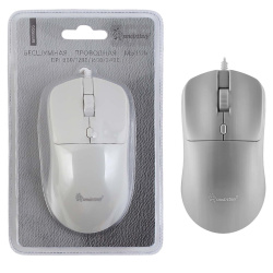 Манипулятор мышь Smartbuy ONE 355 серая, бесшумная (SBM355G) / 40