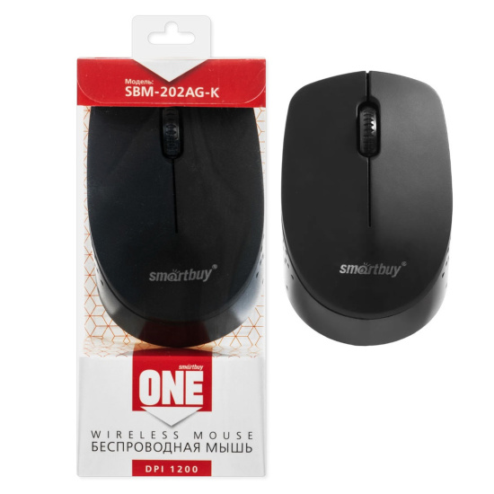 Манипулятор мышь Smartbuy ONE 202AG-K черная (SBM-202AG-K) беспроводная