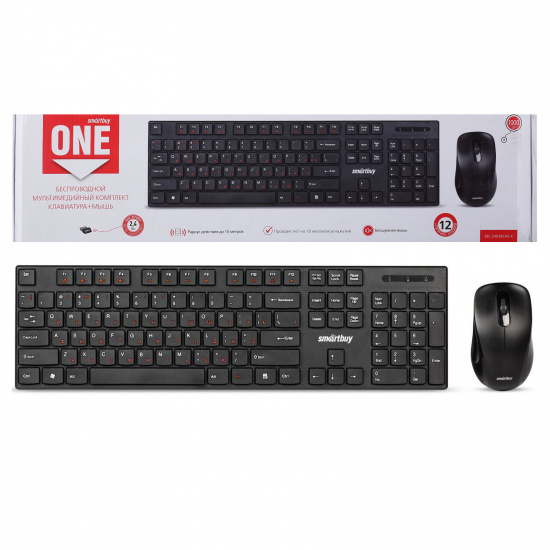 Клавиатура + мышь Smartbuy 240385AG черный, беспроводные (SBC-240385AG-K) /20