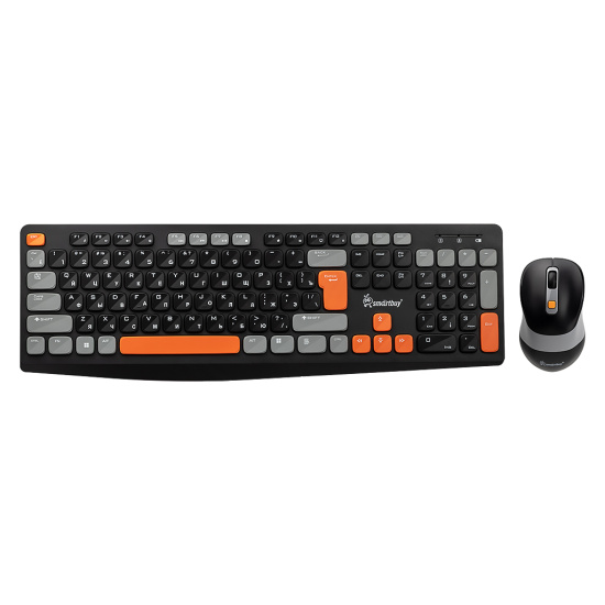 Клавиатура + мышь Smartbuy 702AG черный, беспроводные (SBC702AGK)/20