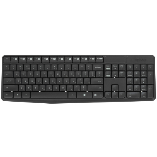Клавиатура + мышь Logitech MК235 серый, беспроводные