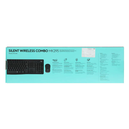 Клавиатура + мышь Logitech MK295 SilentTouch черный, беспроводные