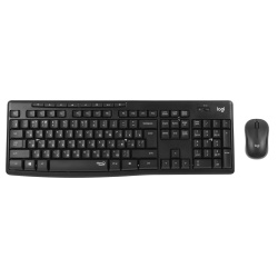 Клавиатура + мышь Logitech MK295 SilentTouch черный, беспроводные