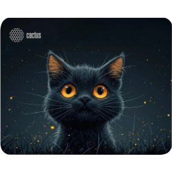 Коврик для мыши Cactus Black Cat CS-MP-D09S 250*200*3 мм (2028649)