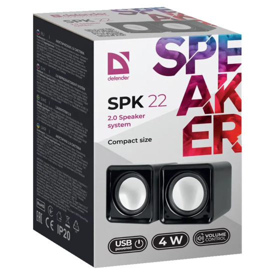 Колонки Defender SPK-22 5 Вт USB 65503