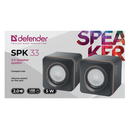 Колонки Defender SPK-33 5 Вт USB 65633