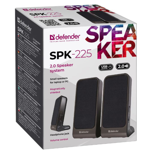 Колонки Defender SPK-225 2*2 Вт USB 65220
