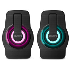 Колонки Sven 255 USB черные 6 Вт USB подсветка (SV-020149)