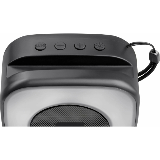 Портативная колонка Defender Enjoy 30, 5Вт, Bluetooth, MP3, FM, LED-подсветка, черная