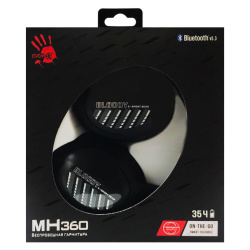 Наушники с микрофоном A4-Tech Bloody MH360, черные, беспроводные