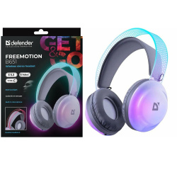 Наушники с микрофоном, подключение беспроводное, Defender, FreeMotion, 63651