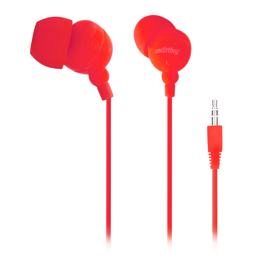 Наушники-вкладыши, подключение проводное, mini jack 3.5 mm, SmartBuy, COLOR TREND, SBE-3300