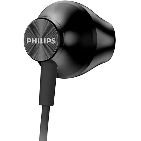 подключение проводное, mini jack 3.5 mm, Philips, TAUE100BK/00