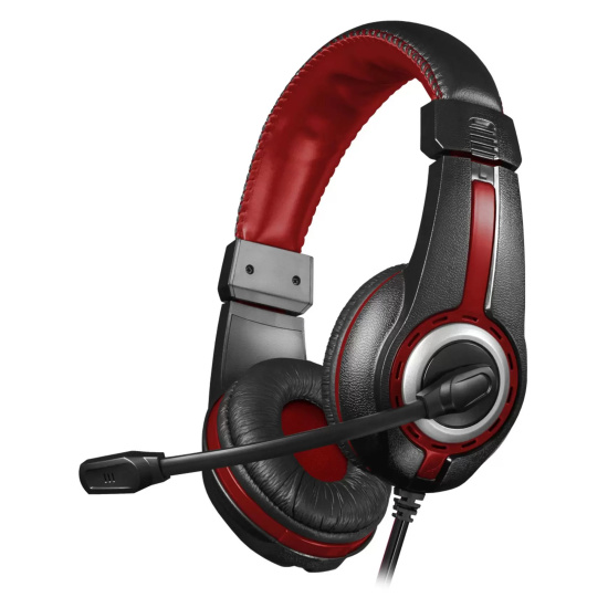 Наушники с микрофоном игровые Defender Warhead G-185 черный + красный, кабель 2 м