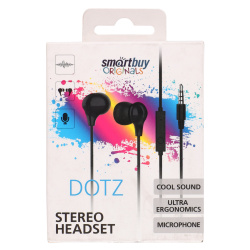 подключение проводное, mini jack 3.5 mm, SmartBuy, SBH-017