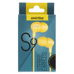 Гарнитура вкладыши Smartbuy S9, желтая (SBH-660)/60