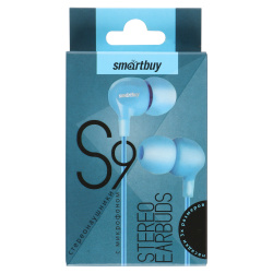 Гарнитура вкладыши Smartbuy S9, синяя (SBH-670)/60