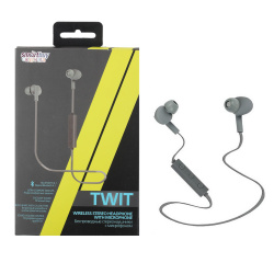 Гарнитура вкладыши SmartBuy TWIT, рег.громк, беспров., (SBH-300)/100