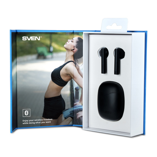 Гарнитура вкладыши, E-717BT, подключение беспроводное, Sven, SV-019266