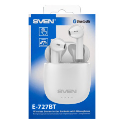 Гарнитура вкладыши, E-727BT, подключение беспроводное, Sven, SV-019891