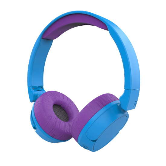 Гарнитура накладная детская Hiper LUCKY беспроводная (Bluetooth), фиолетово-голубая HTW-ZTX6