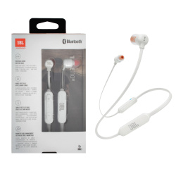 Гарнитура вкладыши JBL T110BT WHT белый беспроводные bluetooth