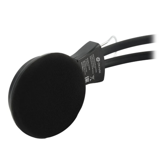 Наушники с микрофоном, подключение проводное, 2 mini-jack 3.5 мм, Oklick, HS-M200
