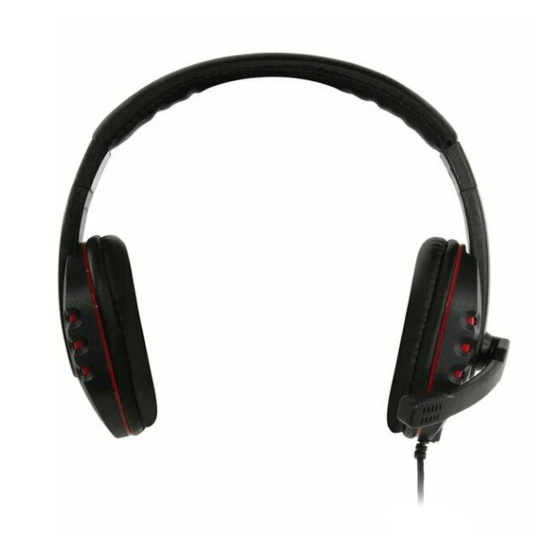 Наушники с микрофоном, подключение проводное, 2 mini-jack 3.5 мм, Oklick, ABADDON, 1100404