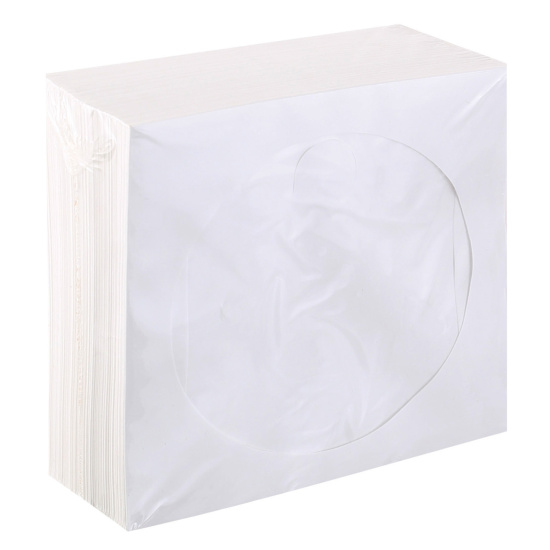 Конверт для CD бумажный, прозрачное окно, без клея 100 шт. (цена за 1 упаковку)